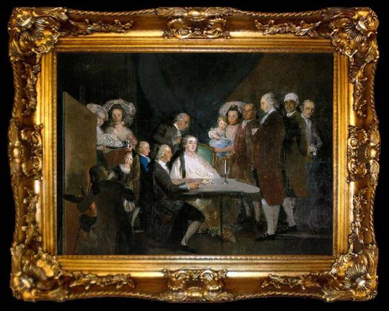 framed  Francisco de Goya The Family of the Infante Don Luis, ta009-2